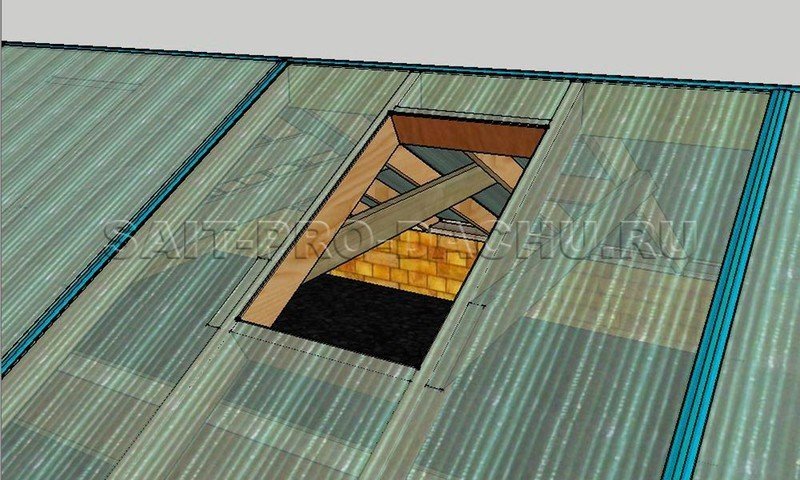 Крыша из прозрачного профнастила