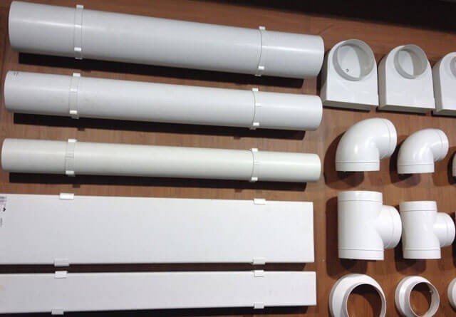Вентиляционные трубы пластиковые для вытяжки