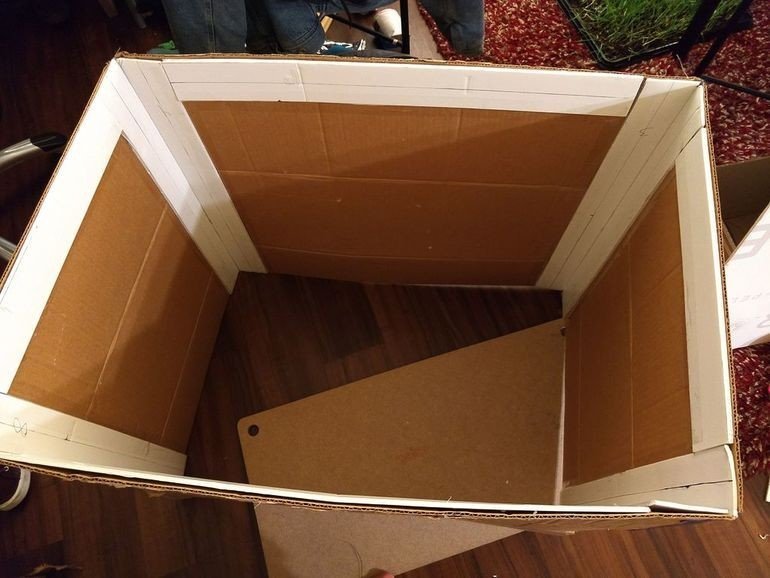 Можете ли вы сделать коробку из картонной коробки?