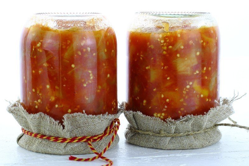 Баклажаны в томатном соке на зиму