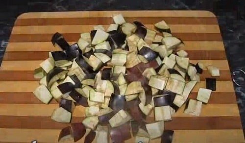 Баклажаны с грибным кубиком и плавленным сыром рецепт
