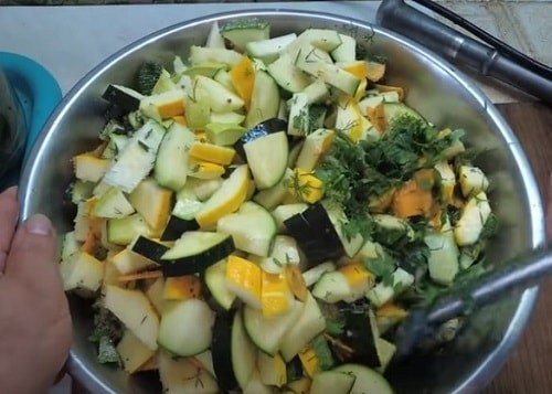 Салат из сырых овощей