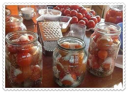 Консервированные помидоры в капусте